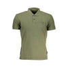 Napapijri Timeless Green Embroidered Cotton Polo