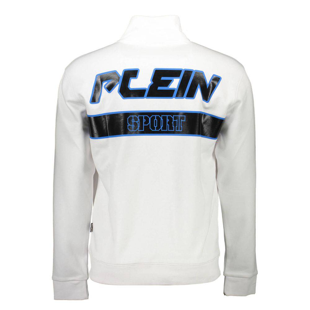 Plein Sport White Cotton Men Sweater