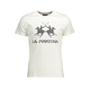 La Martina Crisp White Cotton Crew Neck Tee