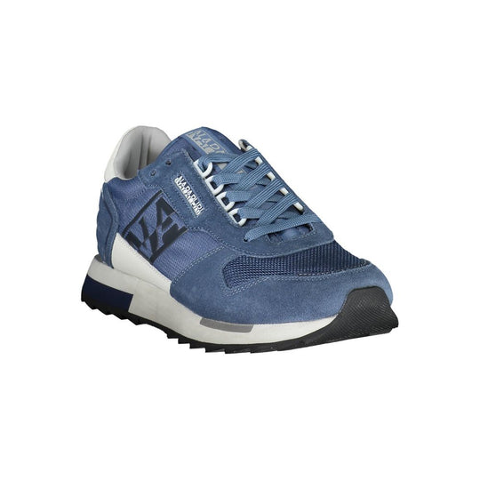 Napapijri Blue Polyester Men Sneaker - ACCEXO