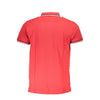 Cavalli Class Red Cotton Polo Shirt