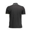 La Martina Elegant Black Cotton Polo with Contrasting Accents