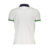 La Martina Elegant White Cotton Polo with Contrasting Accents