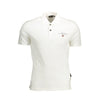 Napapijri Elegant White Cotton Polo with Embroidery