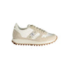 Blauer Beige Polyester Sneaker