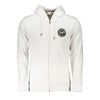 Cavalli Class Elegant White Hooded Sweatshirt with Logo Print