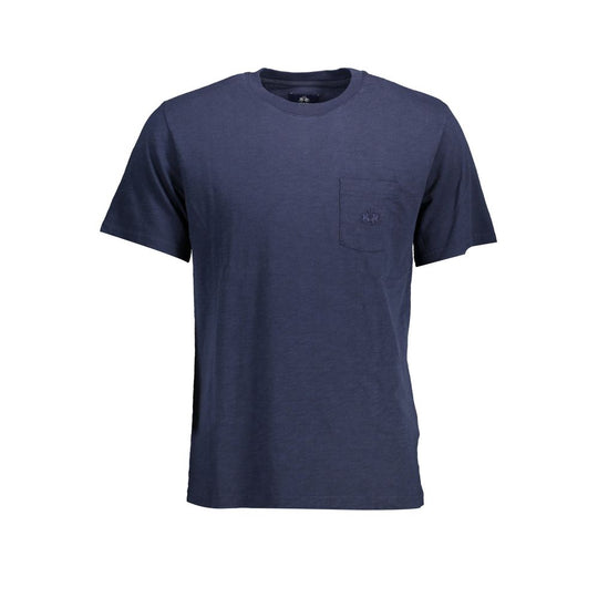 La Martina Blue Cotton Men T-Shirt