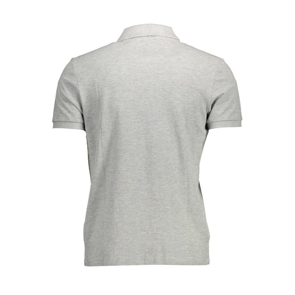 North Sails Gray Cotton Men Polo Shirt