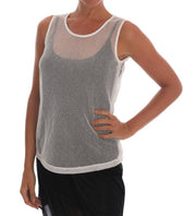 Dolce & Gabbana Sleeveless Transparent Net Tank Top