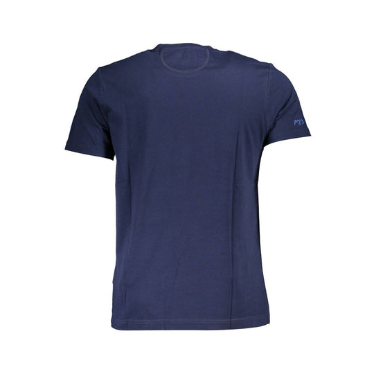 La Martina Blue Cotton Men T-Shirt