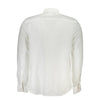 North Sails Elegant White Linen Long-Sleeved Shirt