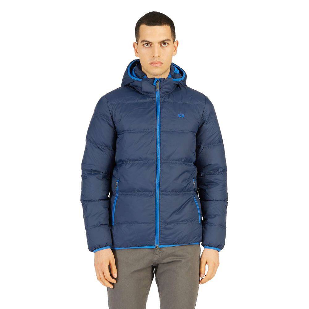 La Martina Blue Nylon Men Jacket - ACCEXO