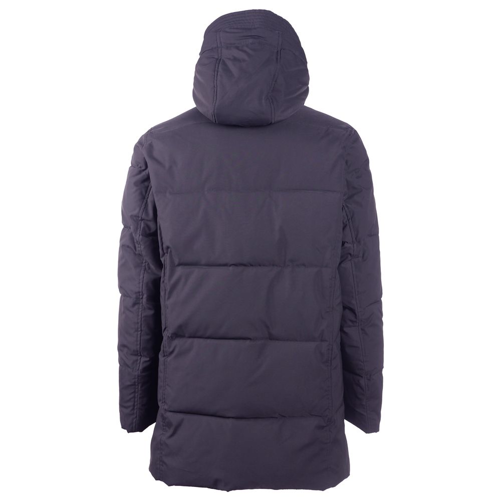 Emilio Romanelli Blue Polyester Men's Jacket - ACCEXO