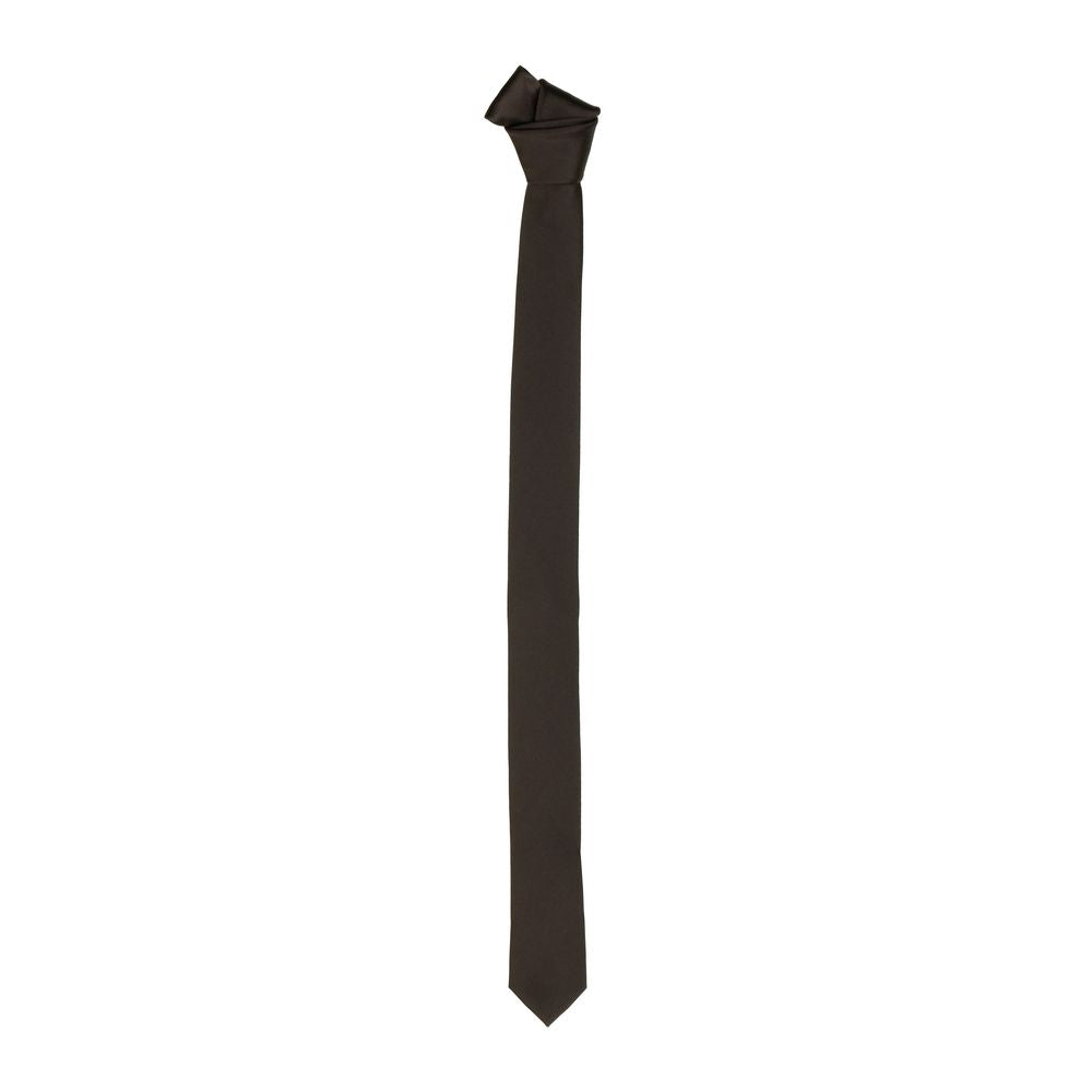 Emilio Romanelli Elegant Burgundy Silk Slim Tie - 40mm - ACCEXO