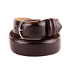 Made in Italy Elegant Smooth Brown Calfskin Belt