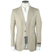 Emilio Romanelli Beige Wool Men's Blazer - ACCEXO