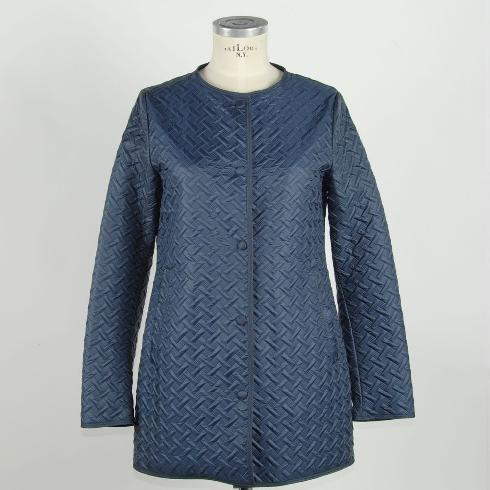 Emilio Romanelli Blue Polyester Women Jacket - ACCEXO
