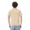 Cavalli Class Beige Cotton Men T-Shirt