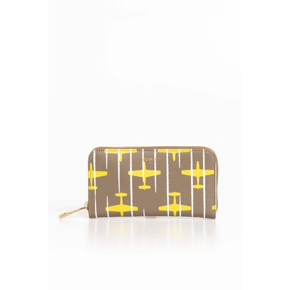 Trussardi Beige Leather Women Wallet - ACCEXO