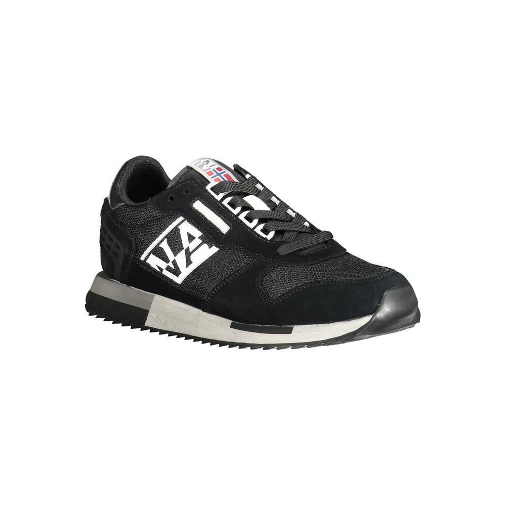 Napapijri Black Leather Men Sneaker - ACCEXO