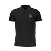 Cavalli Class Elegant Short-Sleeve Polo Shirt in Classic Black