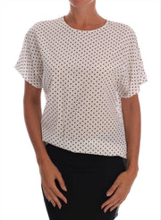 Dolce & Gabbana Chic Polka Dot Silk Blouse - ACCEXO