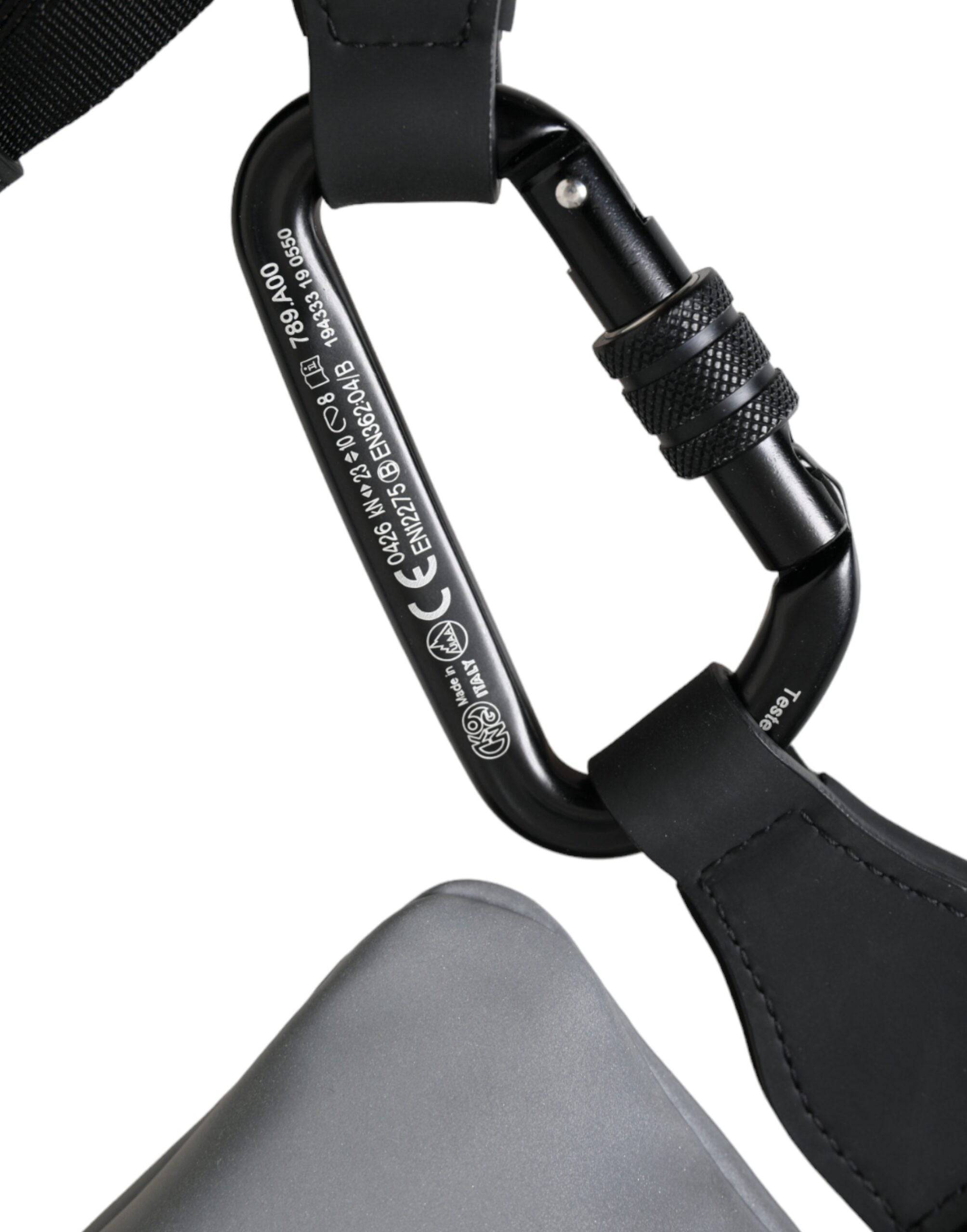 Dolce & Gabbana Gray Neoprene Logo Zip Waist Fanny Pack Belt Pouch Bag - ACCEXO