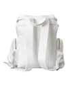 Dolce & Gabbana White Nylon Rubber Logo Backpack Rucksack Bag