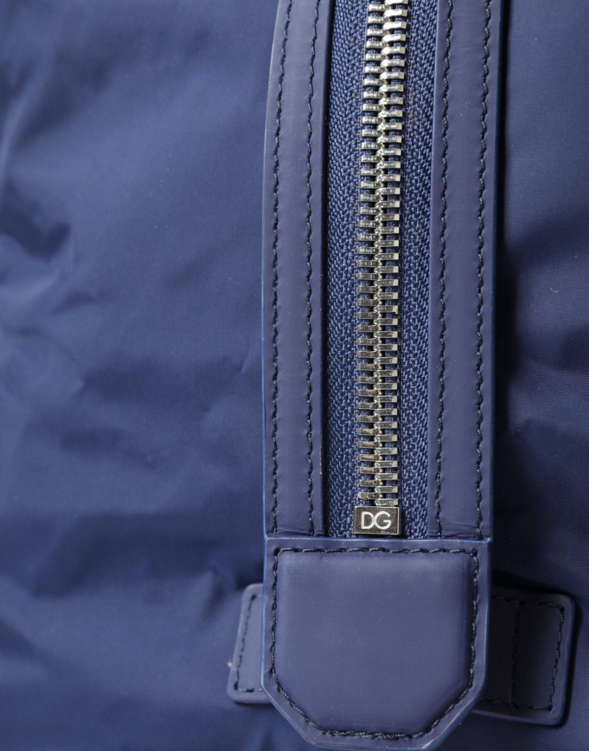 Dolce & Gabbana Blue Nylon Calfskin Hand Shoulder Duffel Bag - ACCEXO