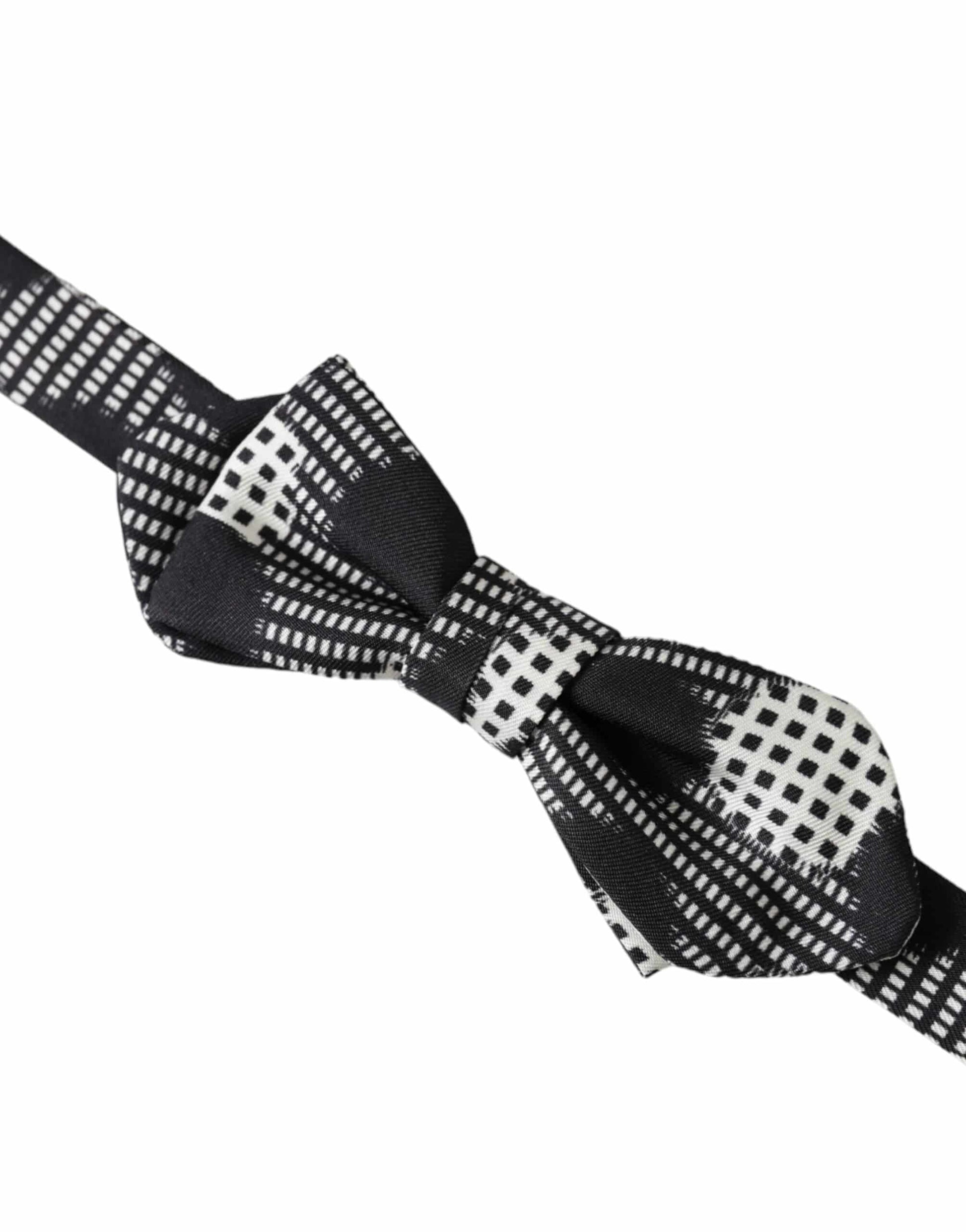 Dolce & Gabbana Multicolor Silk Polka Dot Adjustable Neck Men Papillon Bow Tie - ACCEXO