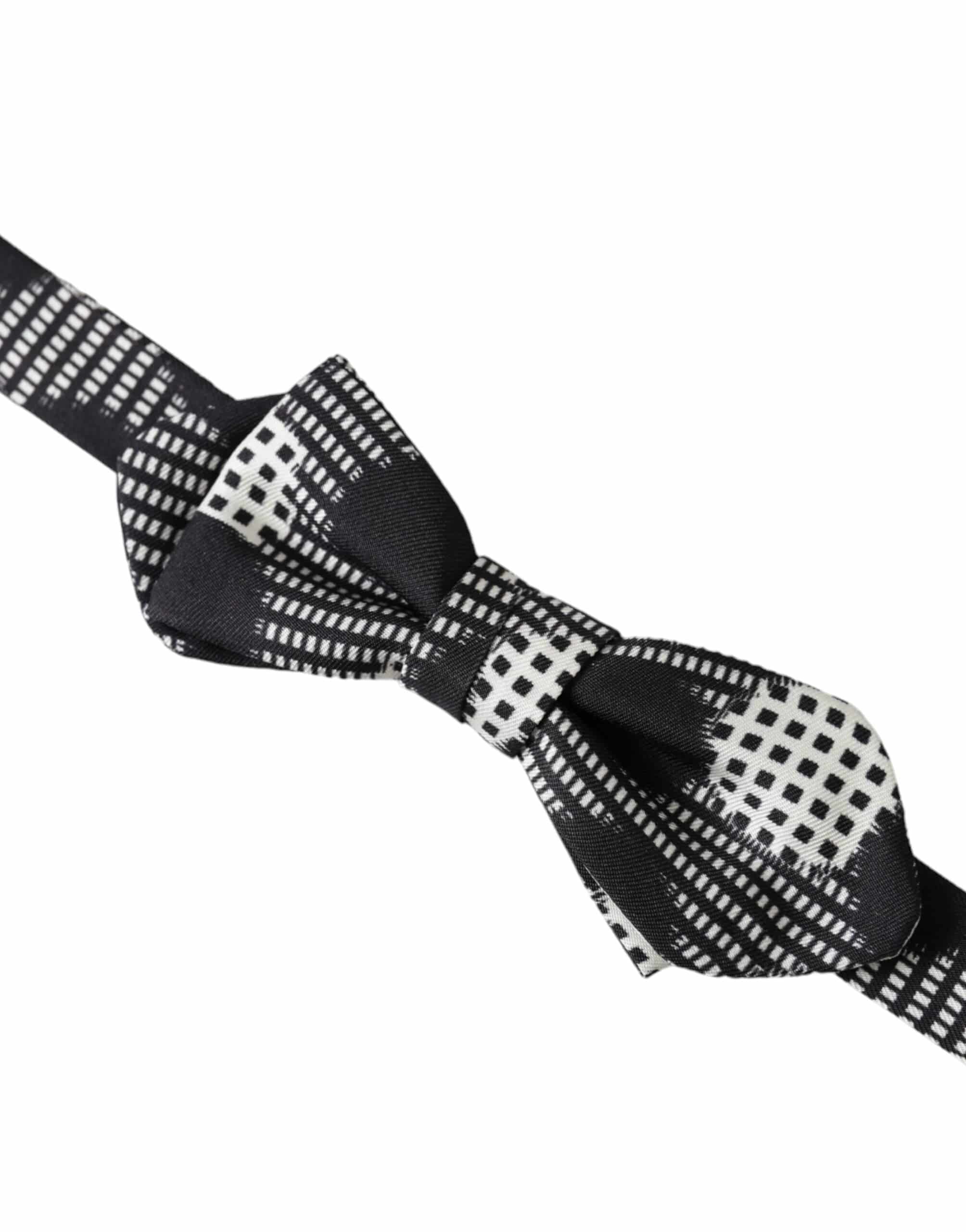 Dolce & Gabbana Multicolor Silk Polka Dot Adjustable Neck Men Papillon Bow Tie - ACCEXO
