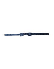 Dolce & Gabbana Blue Satin Silk Adjustable Neck Men Bow Tie - ACCEXO