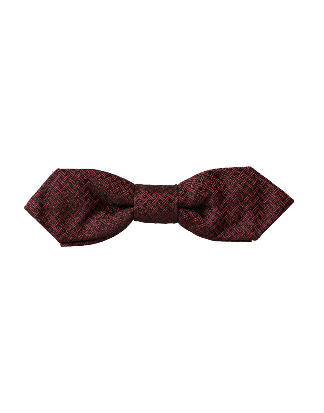 Dolce & Gabbana Red Silk Fantasy Adjustable Neck Men Bow Tie