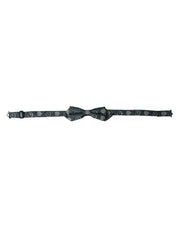 Dolce & Gabbana Green Silk Floral Adjustable Neck Men Bow Tie - ACCEXO