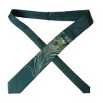 Dolce & Gabbana Green Printed 100% Silk Adjustable Men Tie - ACCEXO