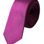 Dolce & Gabbana Purple Solid Satin Silk Adjustable Men Tie - ACCEXO