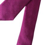 Dolce & Gabbana Purple Solid Satin Silk Adjustable Men Tie - ACCEXO