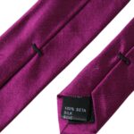 Dolce & Gabbana Purple Solid Satin Silk Adjustable Men Tie - ACCEXO