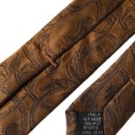Dolce & Gabbana Brown Floral 100% Silk Adjustable Men Tie - ACCEXO