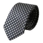 Dolce & Gabbana Black 100% Silk Patterned Adjustable Men Tie - ACCEXO