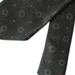 Dolce & Gabbana Dark Gray 100% Silk Fantasy Adjustable Men Tie - ACCEXO