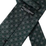 Dolce & Gabbana Green Silk Branded Logo Adjustable Men Tie - ACCEXO