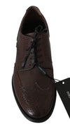 Dolce & Gabbana Elegant Brown Leather Derby Brogues