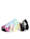 Dolce & Gabbana Multicolor Graffiti Rubber Low Top Sneakers Shoes