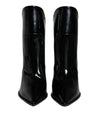 Dolce & Gabbana Black Patent Leather Pointed Ankle Boots Shoes