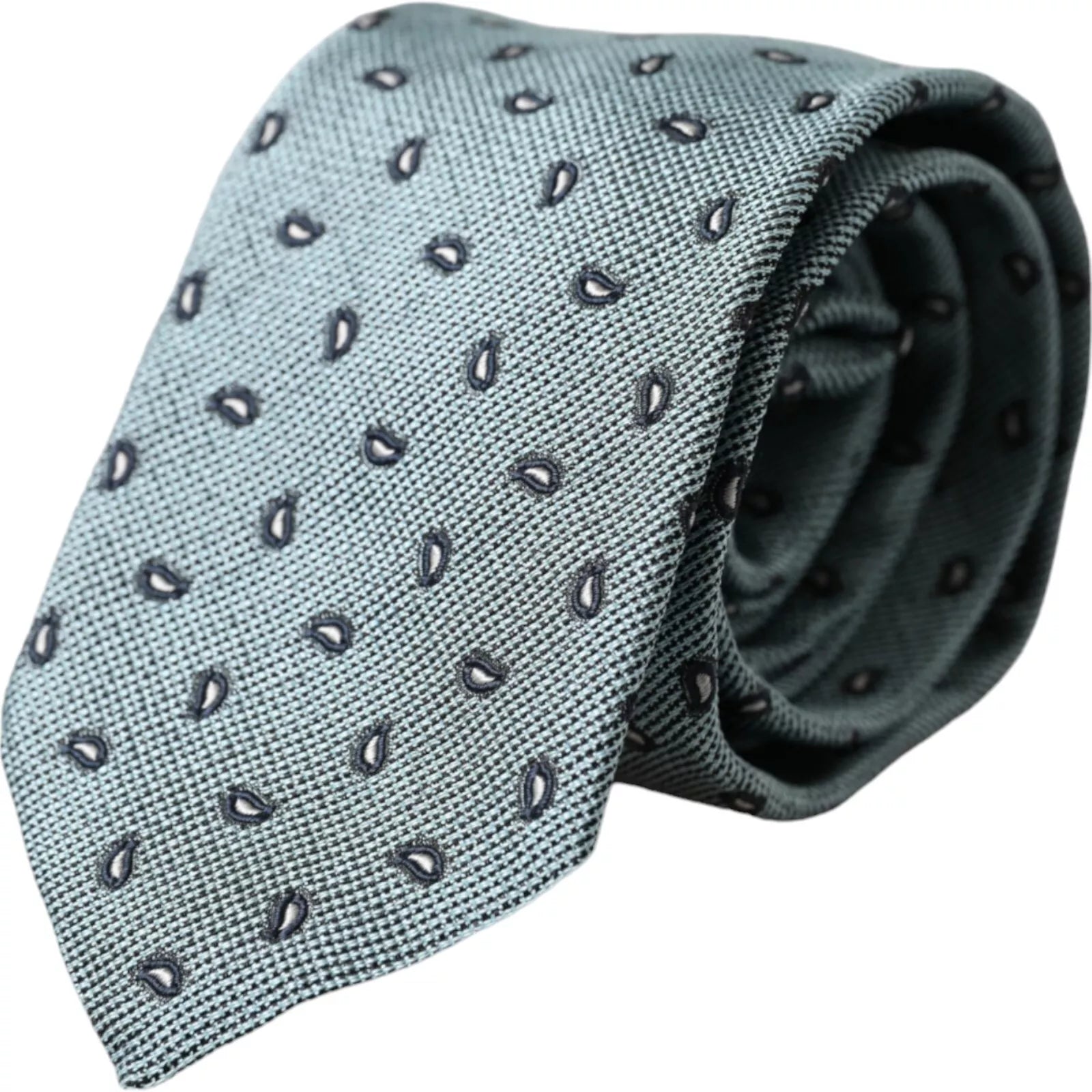 Dolce & Gabbana Green 100% Silk Patterned Adjustable Men Tie - ACCEXO