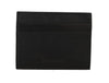 Billionaire Italian Couture Exquisite Black Leather Men's Wallet