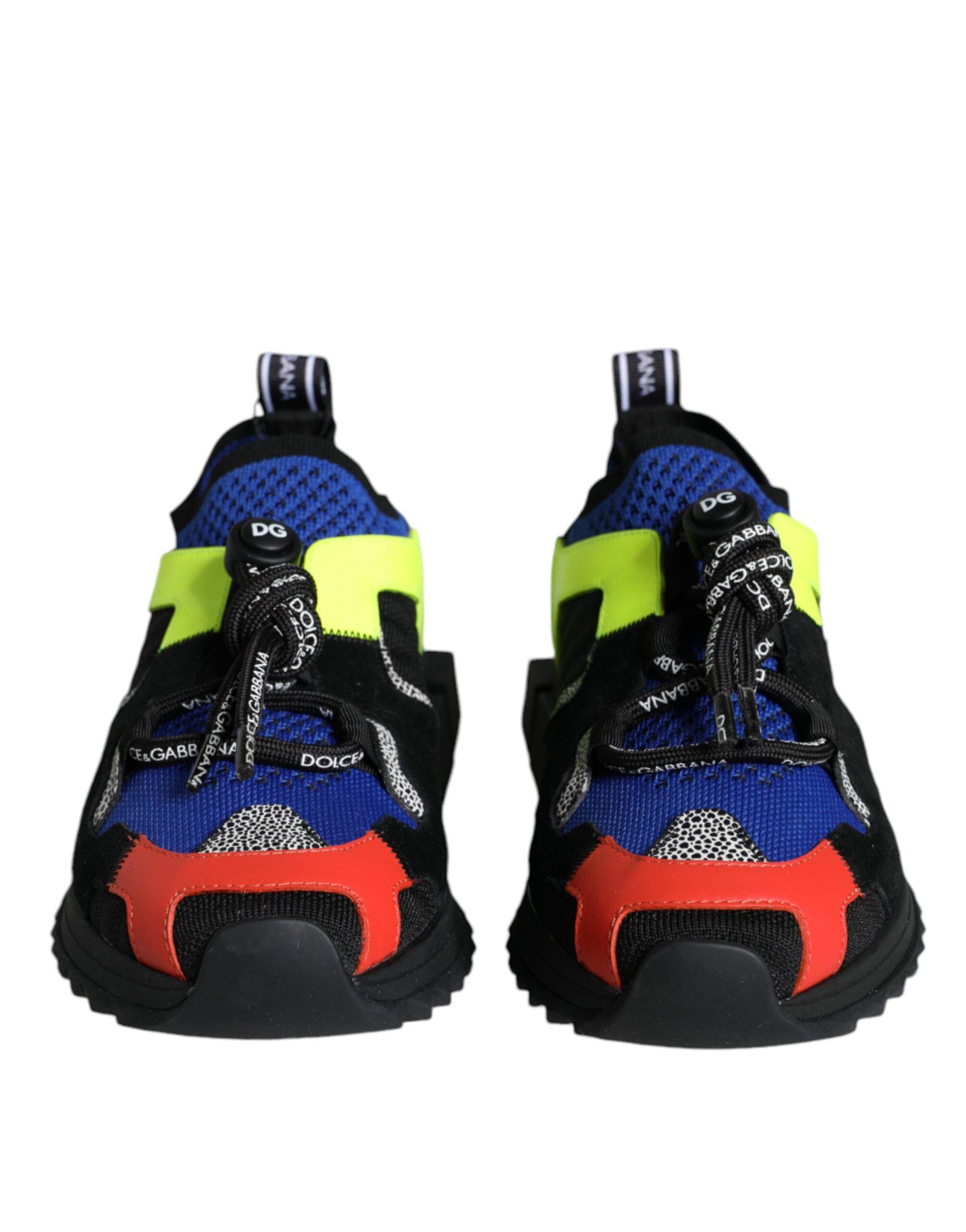 Dolce & Gabbana Multicolor Mesh Sorrento Trekking Sneakers Shoes - ACCEXO
