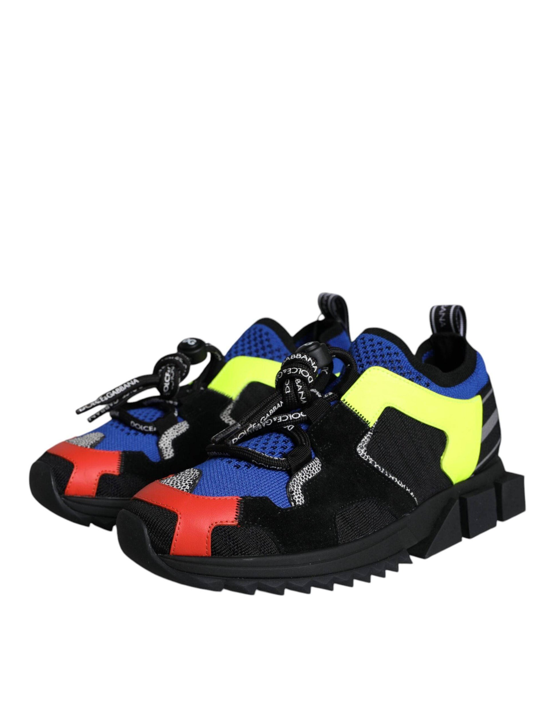 Dolce & Gabbana Multicolor Mesh Sorrento Trekking Sneakers Shoes - ACCEXO