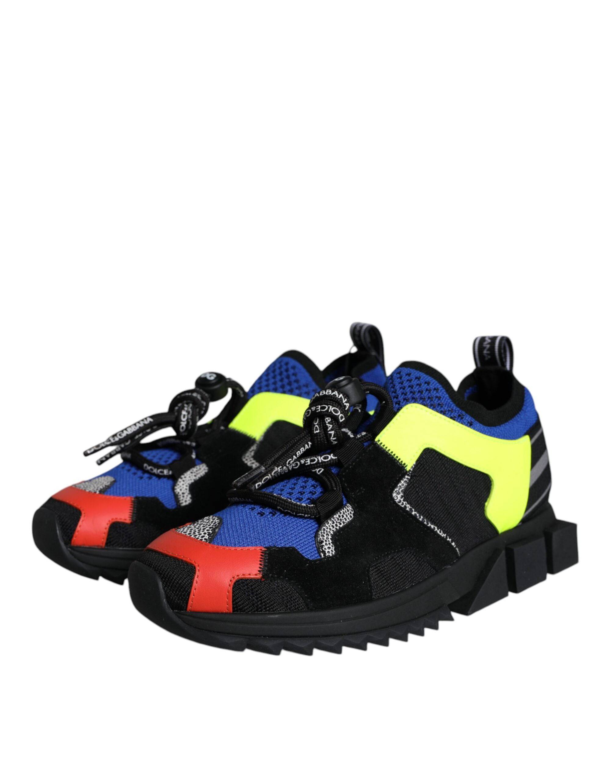 Dolce & Gabbana Multicolor Mesh Sorrento Trekking Sneakers Shoes - ACCEXO